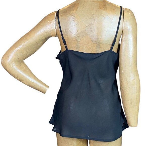 APT.9 Sheer Black Cami/Camisole Top Sz M #292M - Picture 6 of 9